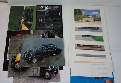 Lot Portefolio et photos Bugatti 1 Paul Kessler folio holder with 8 drawings

Format...