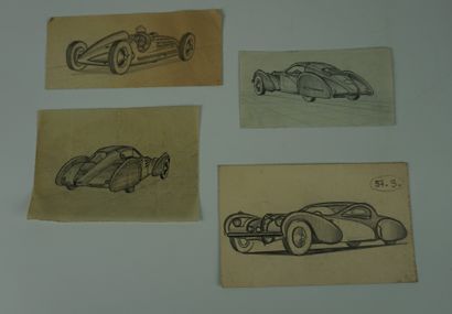 Dessin Bugatti Style drawing on tracing paper and paper

Bugatti 57, 57S, 50 B1