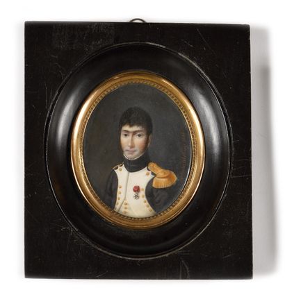 null CHARLES DUSAULCHOY (1781-1852). ÉCOLE FRANÇAISE. Officier des grenadiers à pied...