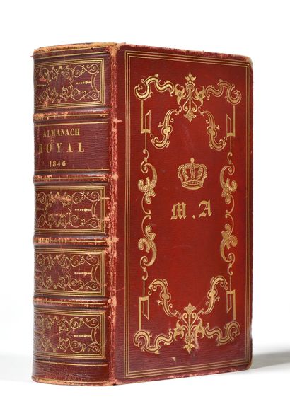 null LA REINE MARIE AMELIE Almanach royal et national pour l’année 1846, au chiffre...