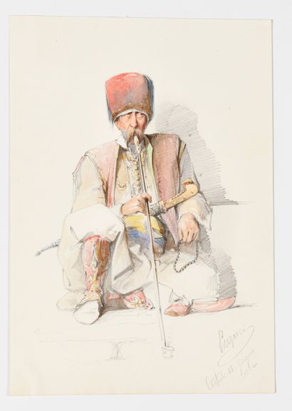 Amedeo PREZIOSI (1816 – 1882) Portrait d’homme...