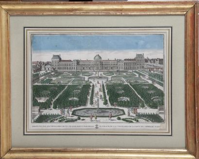 OPTICAL VIEW OF THE GARDENS OF THE TUILERIES...