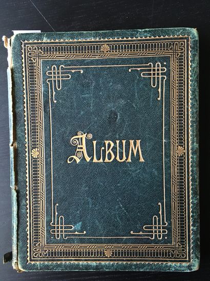 English drawing album containing 20 signed...