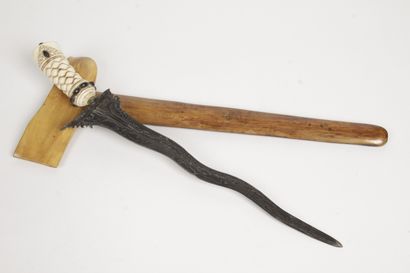 Indonesia, 20th century Kriss with a wavy...