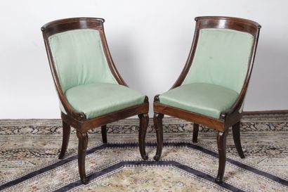 A PAIR OF GONDOLA CHAIR from the Charles...