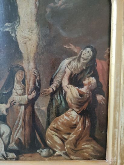 null Abraham van DIEPENBEECK (Bois-le-Duc 1596 - Antwerp 1675) Crucifixion between...