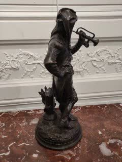 null Armand JULES LE VÉEL (1821-1905) The musician grenadiers Pair of bronzes signed...