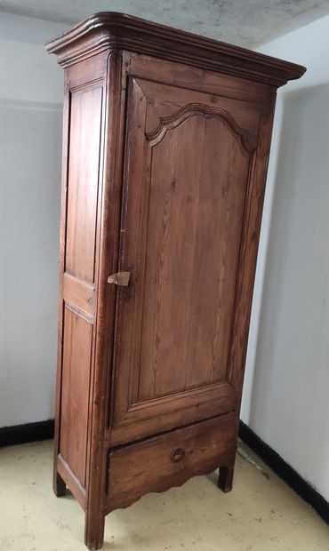 null BONNETIERE in resinous wood opening to a door in gendarme hat and a drawer in...