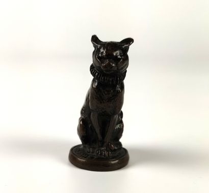 Emmanuel FRÉMIET (1824-1910) Cat Bronze with...