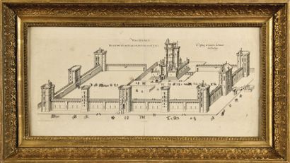 null LEVY, D’APRES. « Vue du Château de Vincennes. Designato Antiqui Aedifich Castelli...