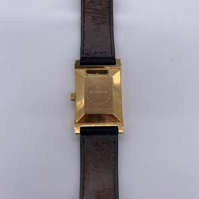 null ETERNA AROUND 2000. Ref : 8490.69N. Arts Deco type wristwatch in yellow gold...