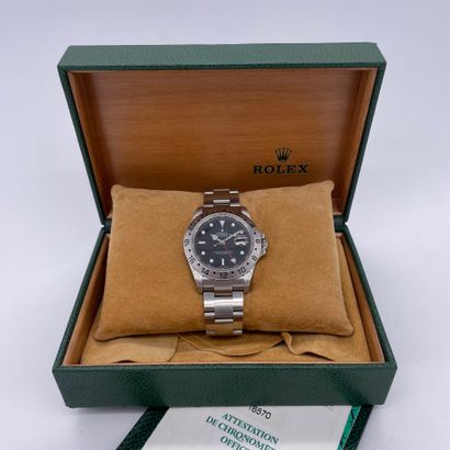 null ROLEX EXPLORER II CIRCA 2000. Ref : 16570. N° : K116XXX. Steel bracelet watch...