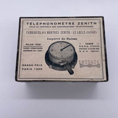 null ZENITH TELEPHONOMETER. CIRCA 1906. Ref : 35608. N° 1033862. Steel telephonometer...