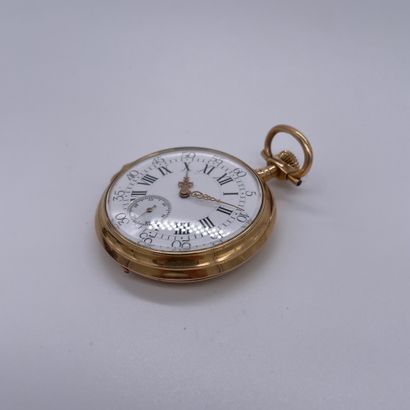 null A.H.RODANET AROUND 1900. Ref : 30177. Pocket watch in yellow gold 750/1000....