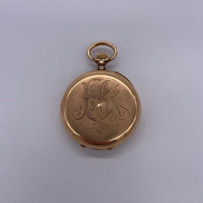 null MONTRE DE GOUSSET ANONYME VERS 1900. Réf : 32492. Montre de poche en or jaune...