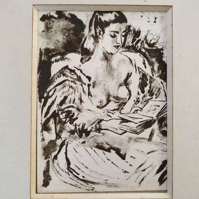 null Louis BERTHOMMÉ-SAINT-ANDRÉ (1905-1977)

Femme à la lecture

Dessin à l'encre

Signé...