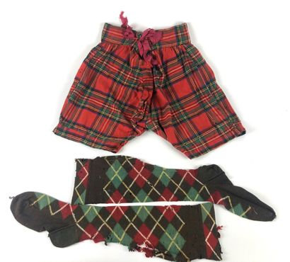 null 
"THE IMPERIAL PRINCE (1856-1879). Tartan set that belonged to the Prince including...