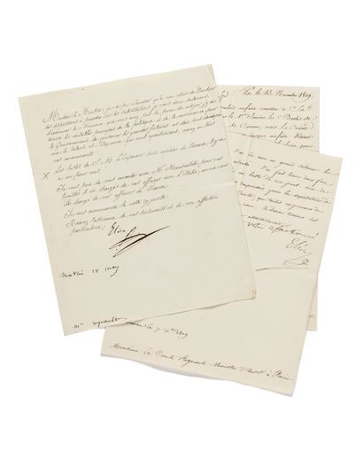 null 19. BONAPARTE (Elisa). Letter signed "Elisa", addressed to the Secretary of...