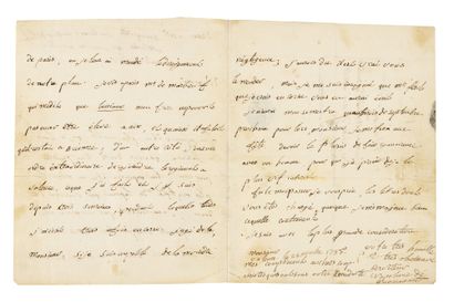 null 37. BONAPARTE (Napoleon). Autograph letter signed "Napolione di Buonapart" to...