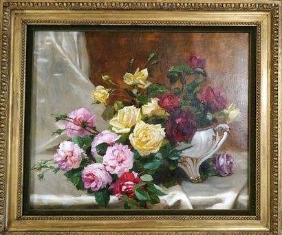 null Dominique ROZIER (1840-1901)

Jetée de roses

Huile sur toile 

Signé en bas...
