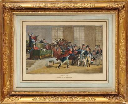 DESCOURTIS Charles Melchior (1753-1820) d'après «Le Général Bonaparte au Conseil...