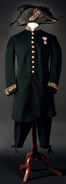 null Ensemble de secrétaire particulier de l'Empereur Napoléon III, tenue de Cour:...