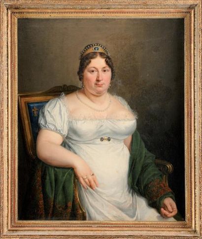 GODEFROID Marie Eléonore (1778-1849) attribué à «Portrait de Marie-Joséphine de Savoie,...