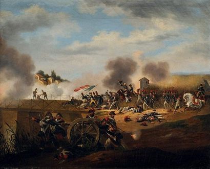 SWEBACH-DESFONTAINE Jacques-François (1769-1823) «Napoléon Bonaparte au Pont d'Arcole»...