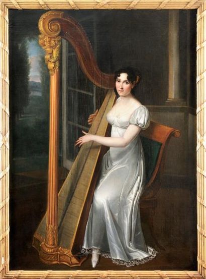 null RIESENER Henri-François (Paris 1767-1828) Ecole Française du XIXe siècle «Portrait...
