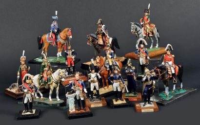 null Le Colonel du 8ème Régiment des cuirassiers 1810-1815 Figurine à cheval en plomb....