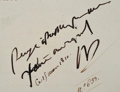 null NAPOLÉON Ier. Apostille autographe signée «Np» (Les Tuileries à Paris, 15 mars...