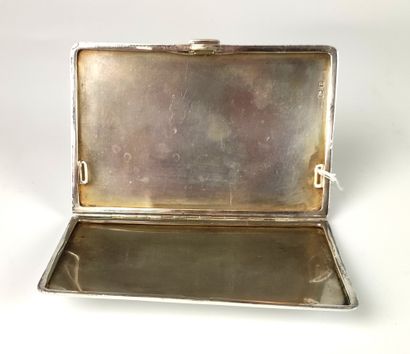 null Cigarette case in silver Birmingham, 1939-40 Weight : 160 grs 13 x 8 cm