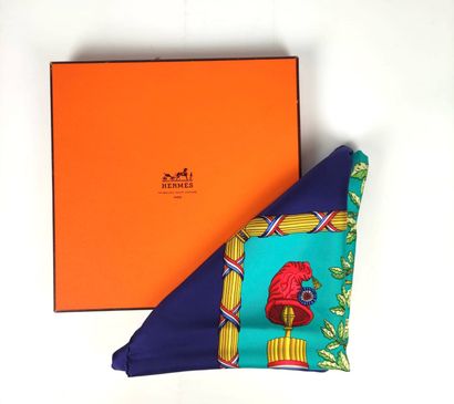 null HERMES Silk scarf model "Liberté, Egalité, Fraternité" Box. Very good condi...