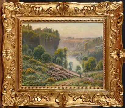 null Gaston ANGLADE (1854-1919) Paysage de Creuse Oil on canvas Signed lower left...
