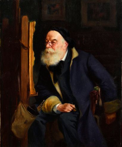 JULIEN THIBAUDEAU (1859-1943) Autoportrait...