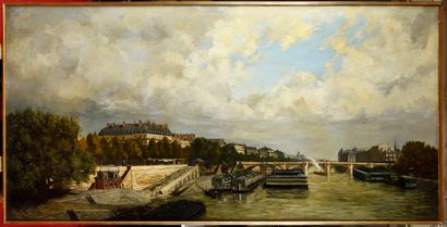 null 
Léon MARIE (XIX)

Paris the new bridge

Oil on canvas

Signed lower right

101...