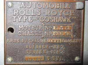 1934 ROLLS ROYCE type GOSHAWK Cabriolet Fernandez & Darrin Ex-Comtesse Van Limburg-StirumHenry...