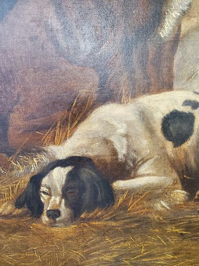 null 19th CENTURY SCHOOL

Sleeping dogs 

Oil on canvas 

43 x 41 cm