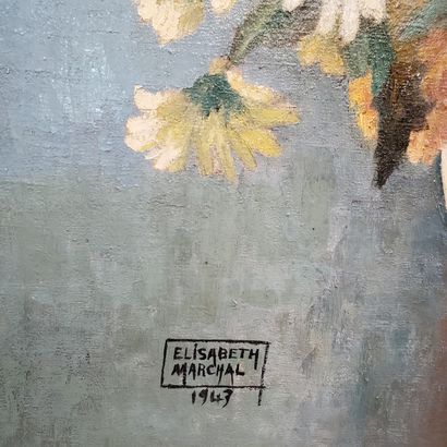 null Elisabeth MARCHAL

Bouquet de fleurs

Huile sur toile

Signé et daté 1943 en...