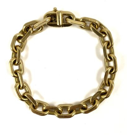 null ARTHUS BERTRAND BRACELET decorated with a succession of links forçat. Mounting...