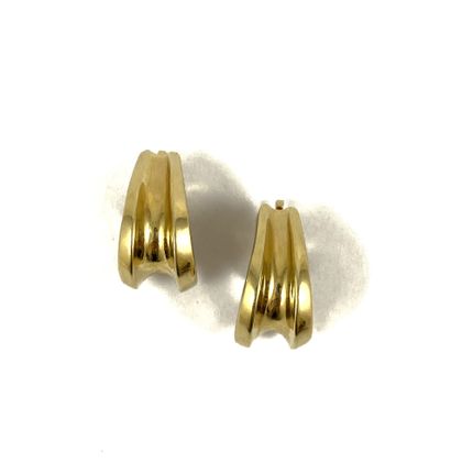 CARTIER PAIR OF EARRINGS composed of a linear...