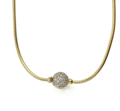 null "TIFFANY & CO ""City Hardwear"" NECKLACE adorned with a tubogas mesh holding...