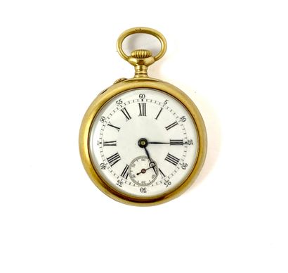 NECK WATCH with white dial, Roman numerals,...