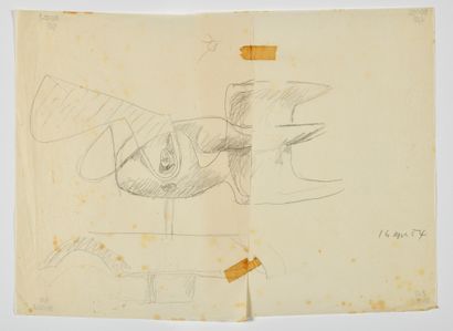 null CHARLES-EDOUARD JEANNERET known as LE CORBUSIER (1887-1965) Study for Water,...