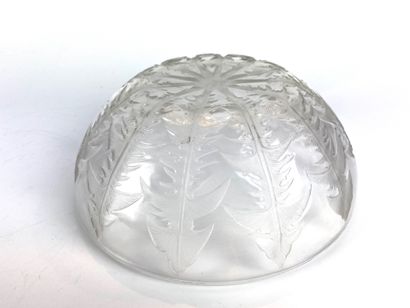  Glass factory of Alsace for Rene LALIQUE Pressed glass cup molded in the taste of...