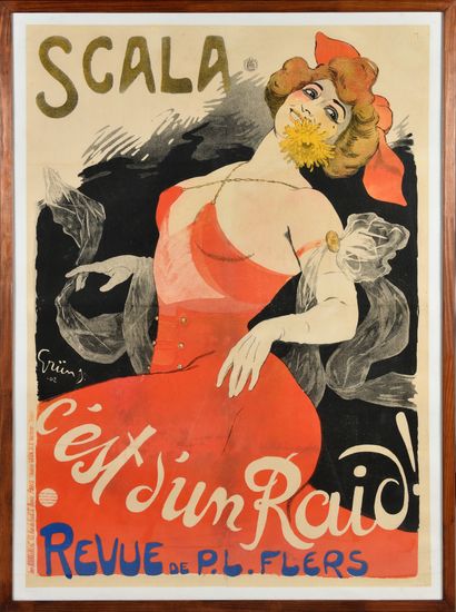  JULES ALEXANDRE GRÜN (1868-1934) BOURGERIE et Cie Printer Poster " Scala, it is...
