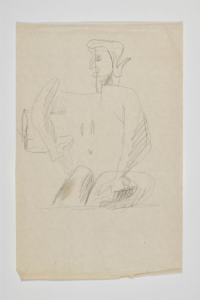 null CHARLES-EDOUARD JEANNERET known as LE CORBUSIER (1887-1965) Study for Woman...