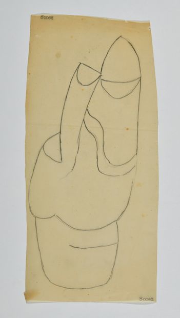 null CHARLES-EDOUARD JEANNERET known as LE CORBUSIER (1887-1965) Hand, two fingers...