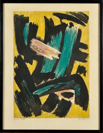 GERARD SCHNEIDER (1896-1986) Untitled, 1954...