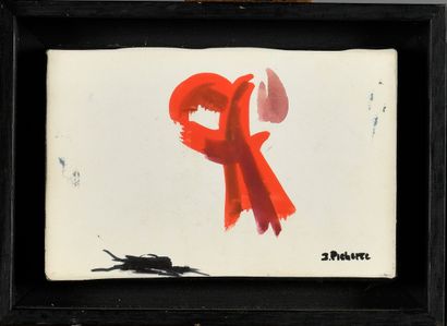 JAMES PICHETTE (1920-1996) Composition (rouge...